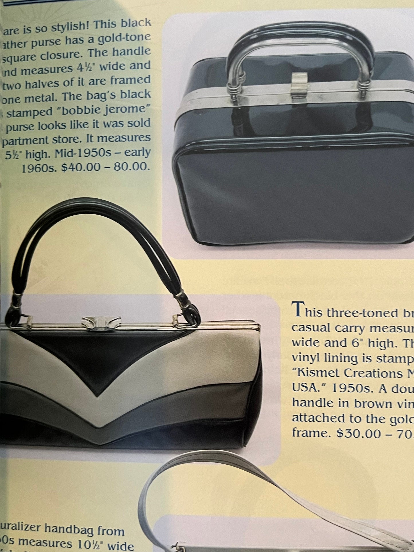 100 Years of Purses 1880-1980’s Identification & Values Guide Book, by Ronna Lee Aikins, Lover Antiques and Vintage