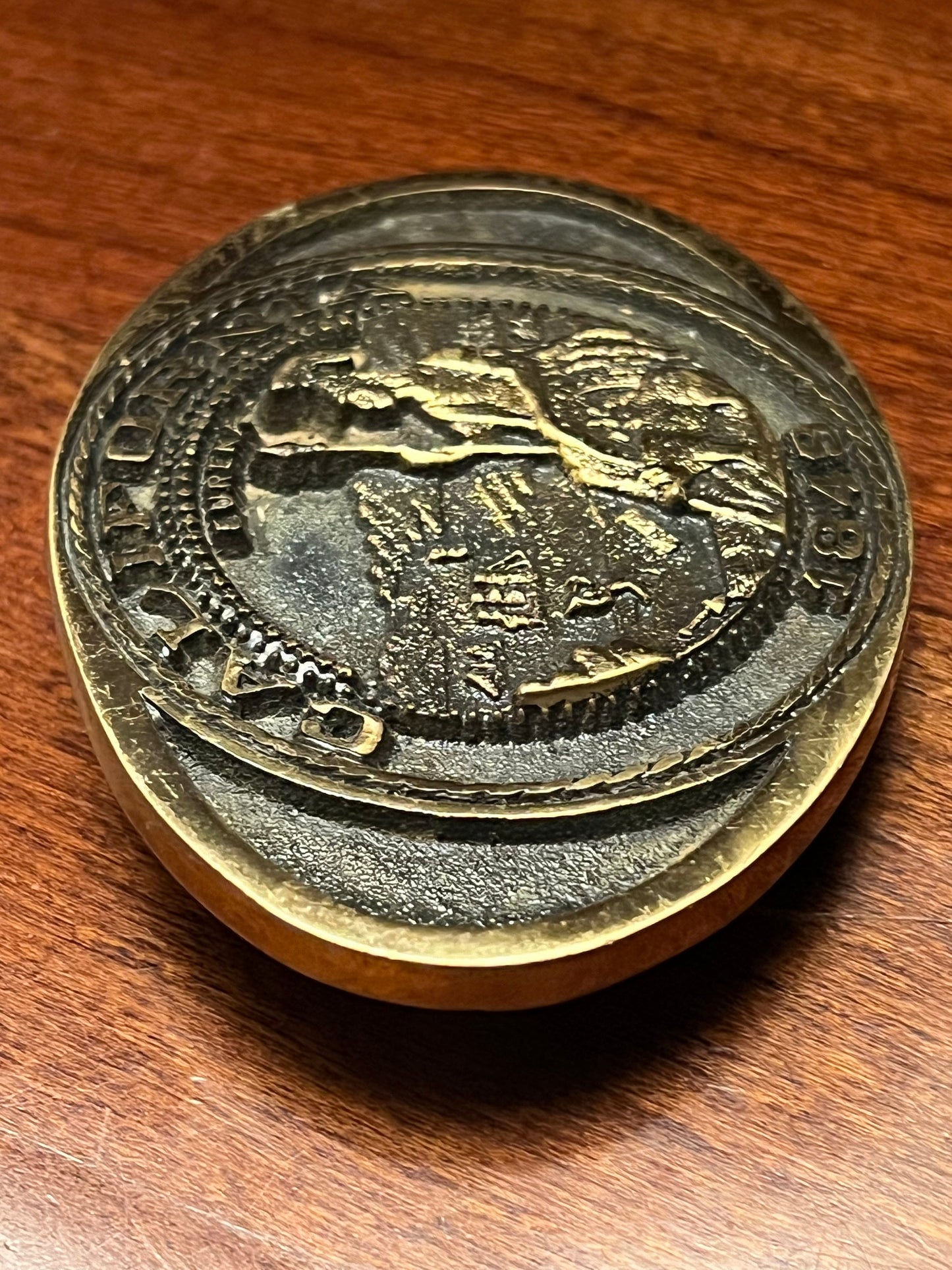 Vintage California State Seal Solid Brass Belt Buckle, Registered Collection Buckles, Lover Antiques and Vintage