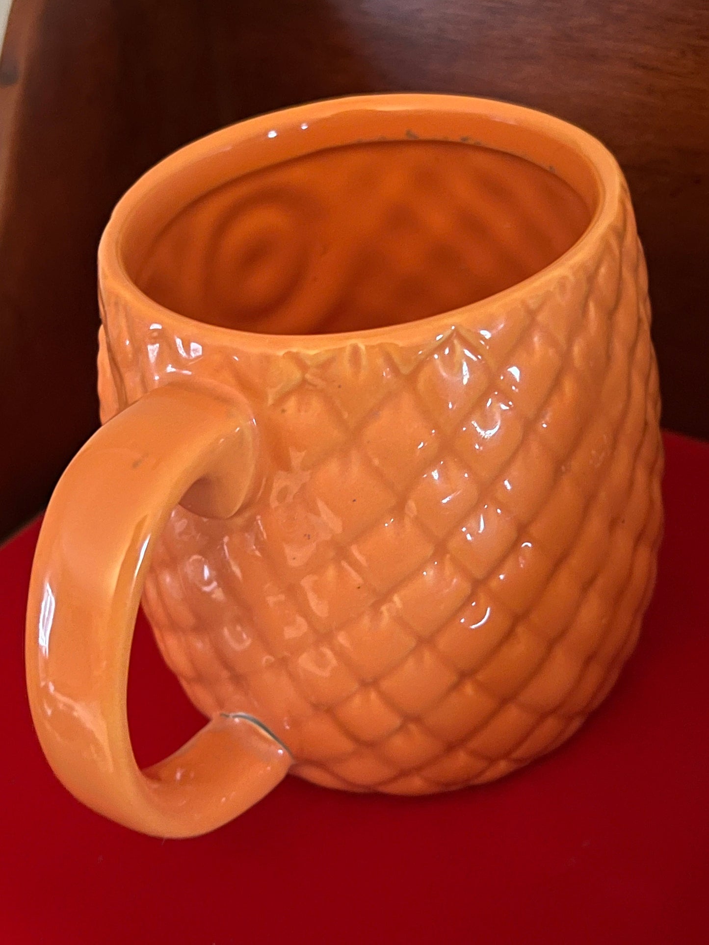 Pretty Orange Owl Mug, Coffee Cup, Tea Cup, Lover Antiques and Vintage