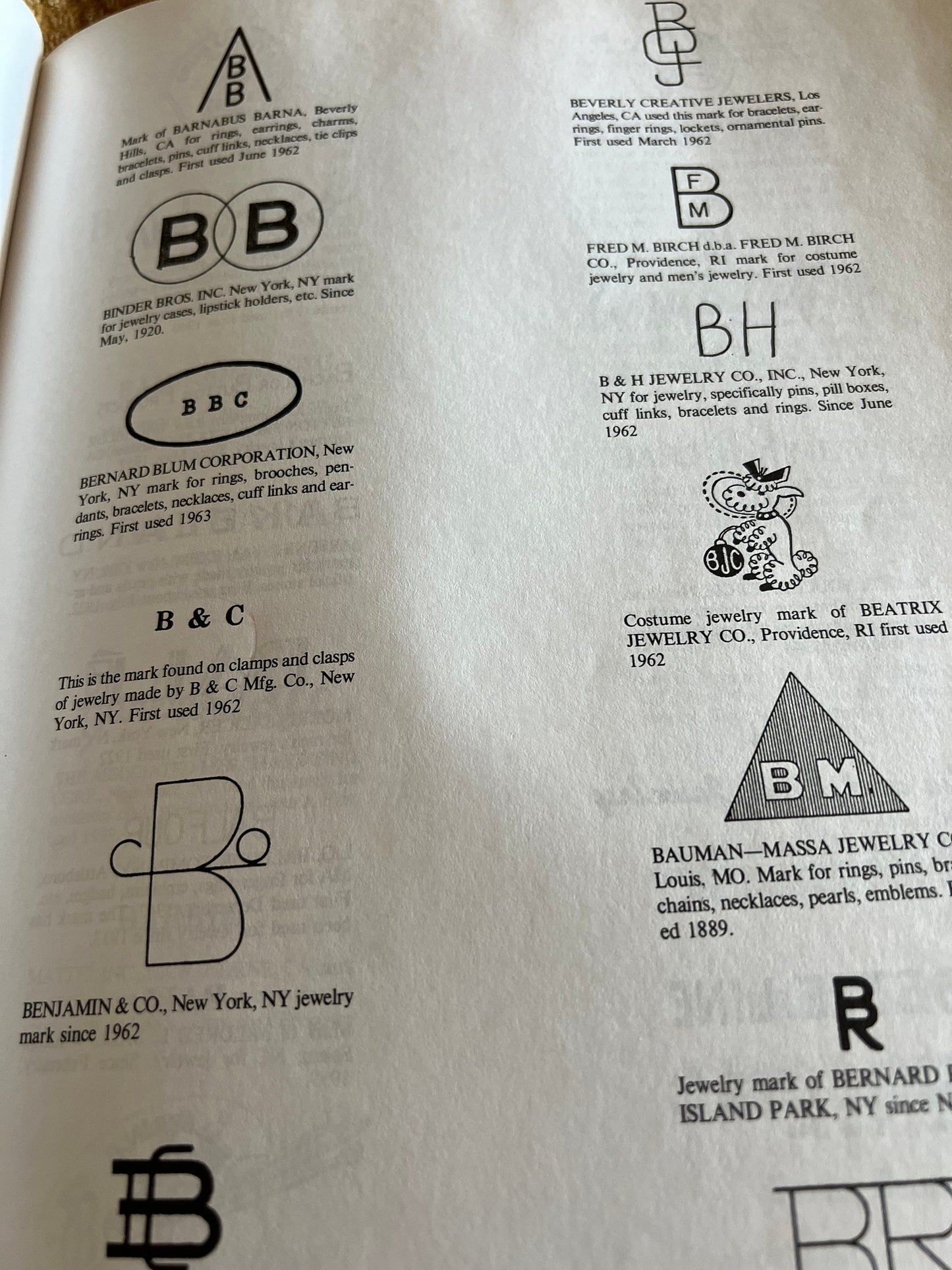 Collecting Rhinestone & Colored Jewelry An Identification and Value Guide Book, Comprehensive Section on Designers Marks, by Maryanne Dolan