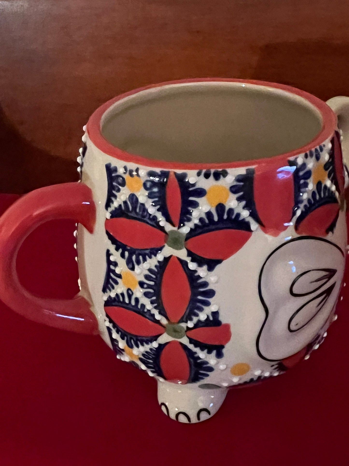 Vintage Elephant with its Trunk Up Mug, Mira Designers by FMC, Embossed Elephant Cup, Lover Antiques and Vintge