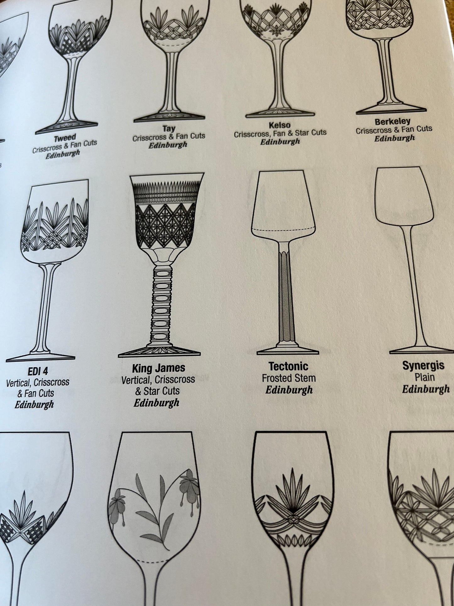 Crystal Stemware ID Guide Vol 1 A-F Identification Guide Book, by Bob Page and Dale Frederiksen, Lover Antiques