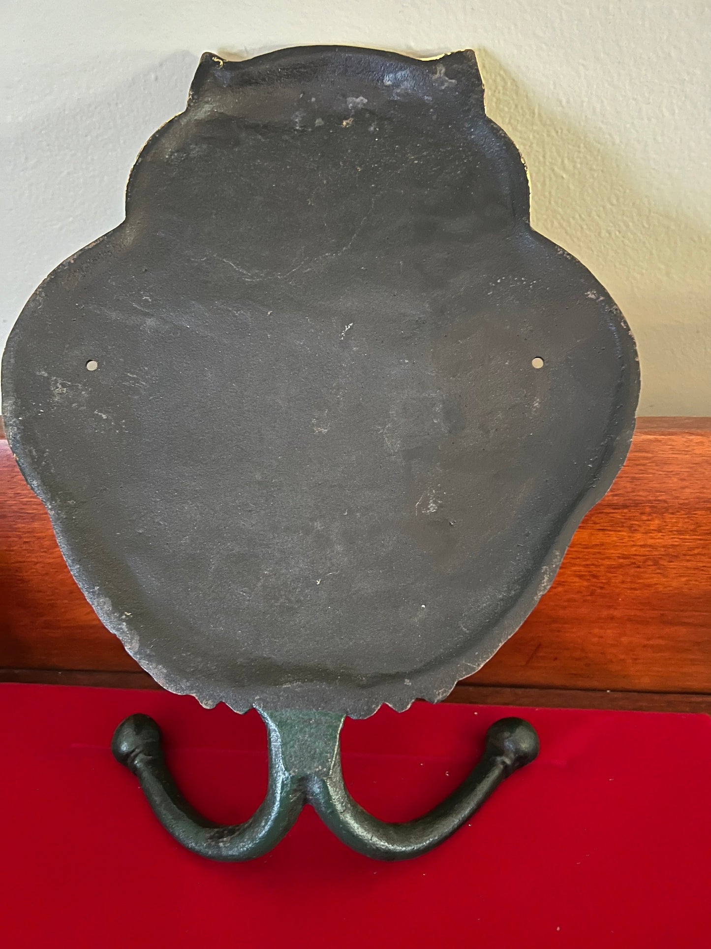 Vintage Cast Iron Owl Coat Holder, Cast Iron Owl Stand, Owl Holder Stand, Lover Antiques and Vintage