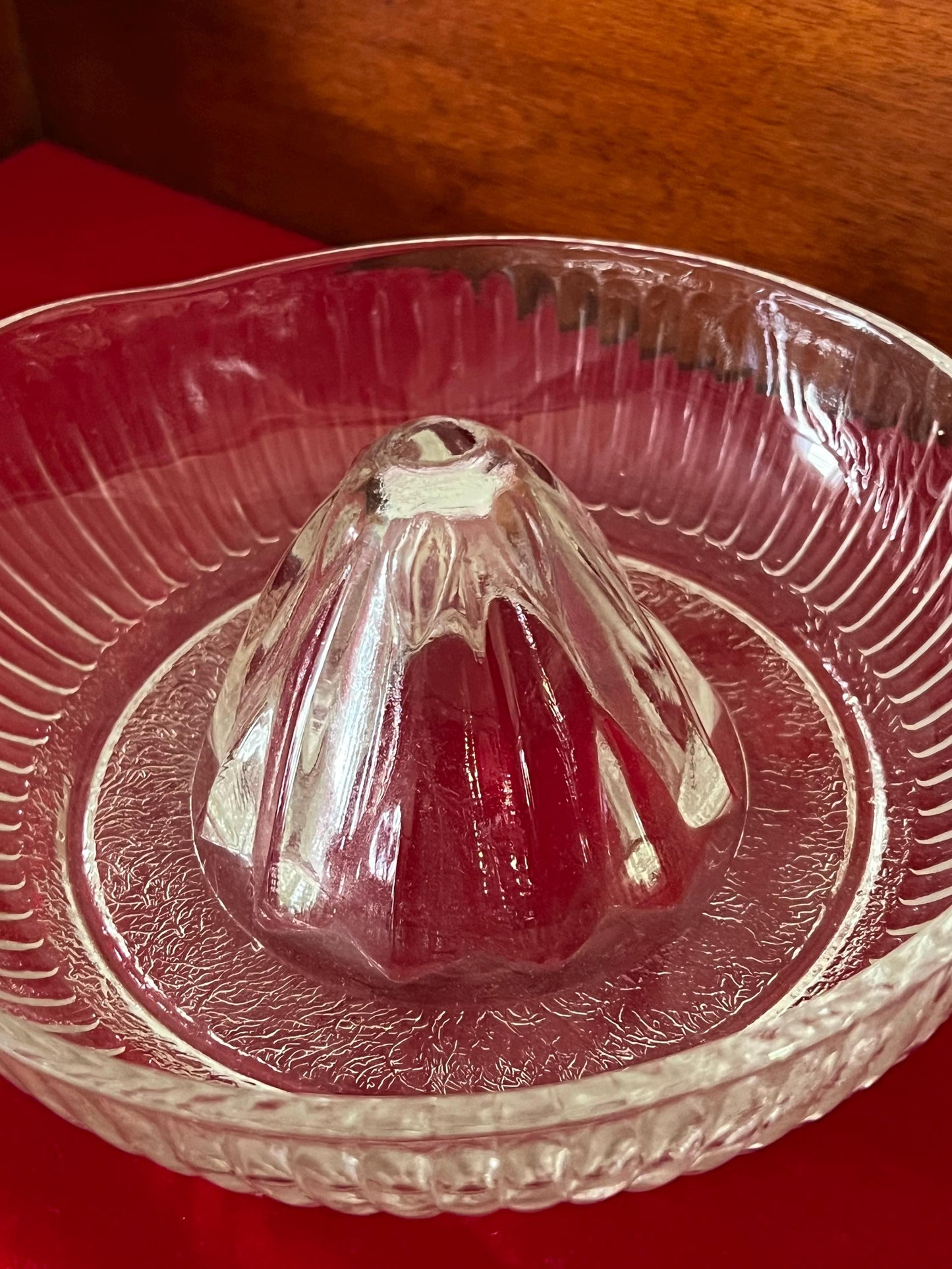 Vintage Glass Citrus Juicer Reamer Bowl with Spout No Flaws Pretty Glass Art Lover Antiques and Vintage
