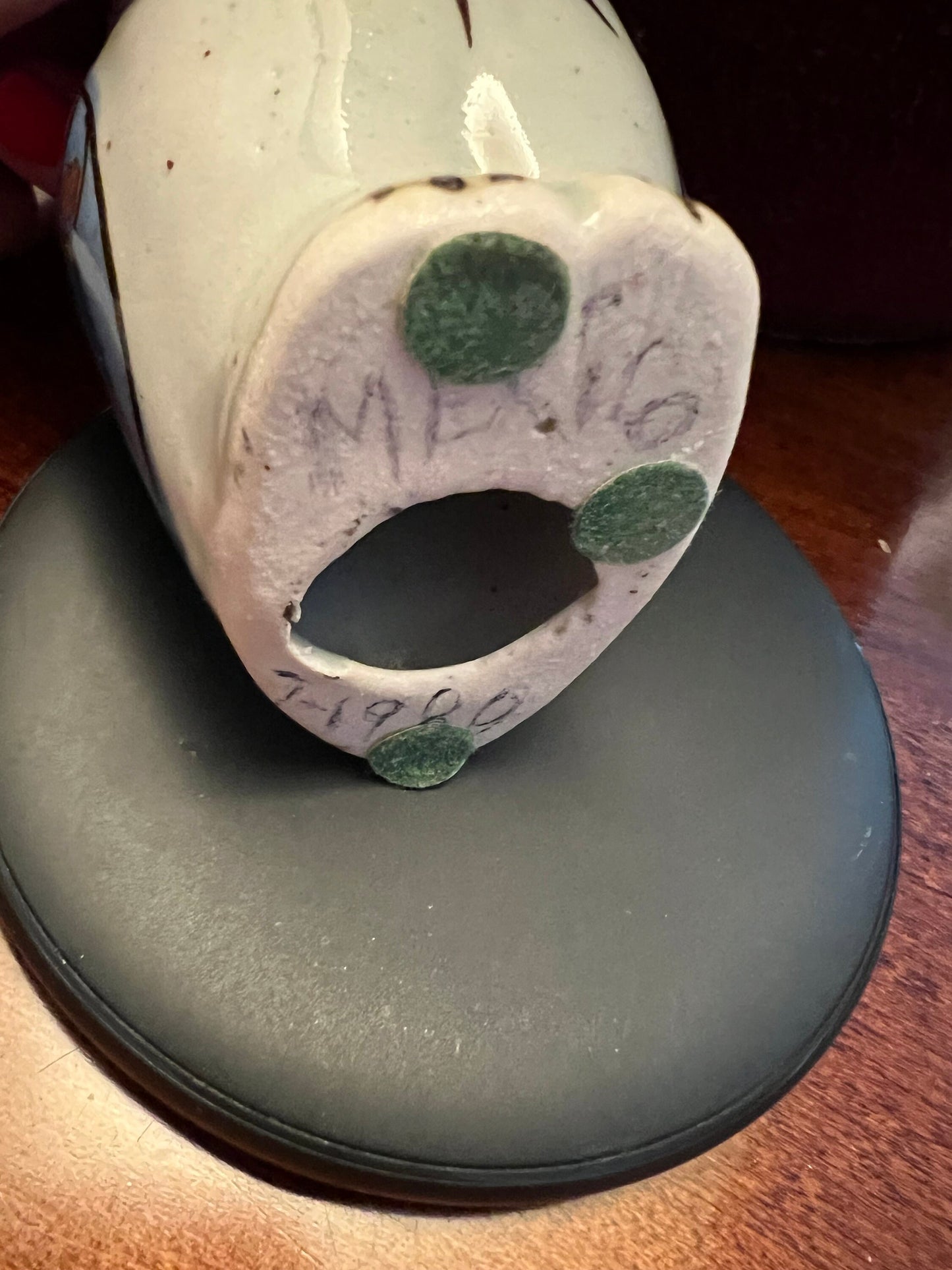 Vintage Pottery Owl with Candle Holder Owl Stand Owl Figurine Candleholder Lover Antiques and Vintage