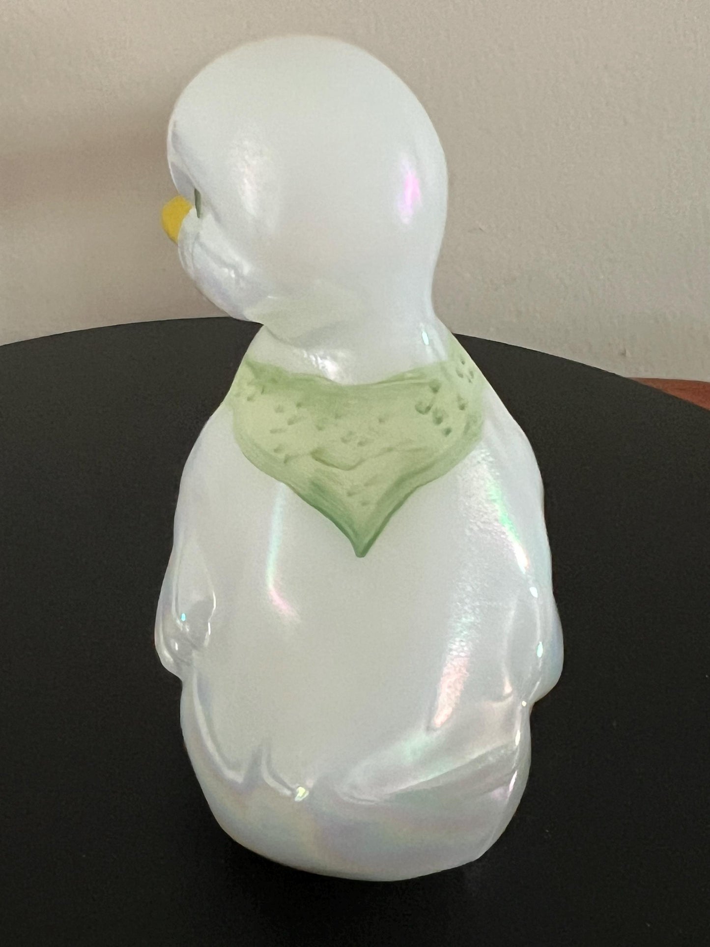 Vintage Fenton Opalescent Duck Hand Painted by J. Watson Animal Glass Art Lover Antiques and Vintage