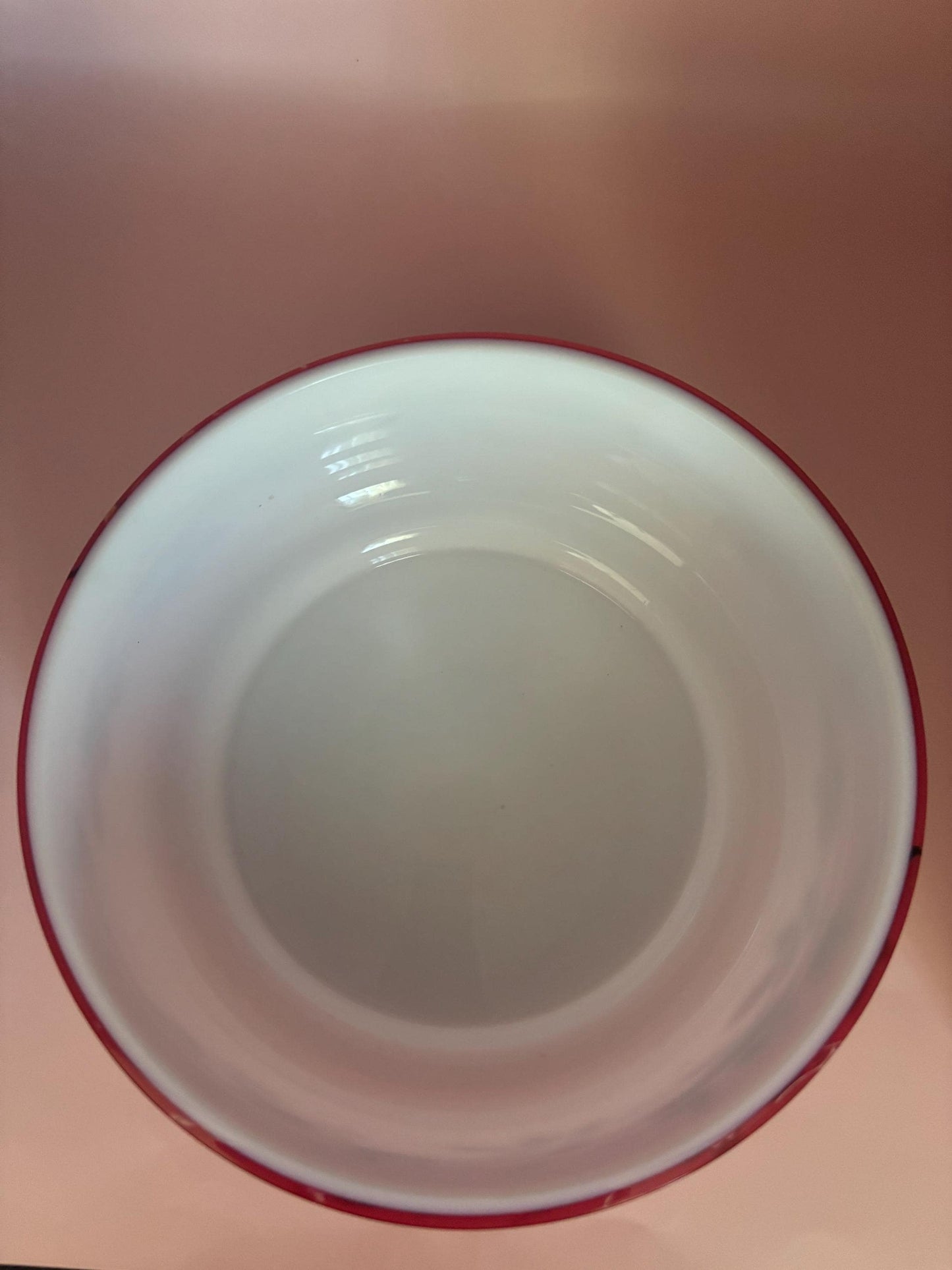 Vintage Hand Painted Bowl Pink/Red Hombre Glass Dish Signed 1408 on bottom Japanese Large Encased Glass Bowl Lover Antiques and Vintage