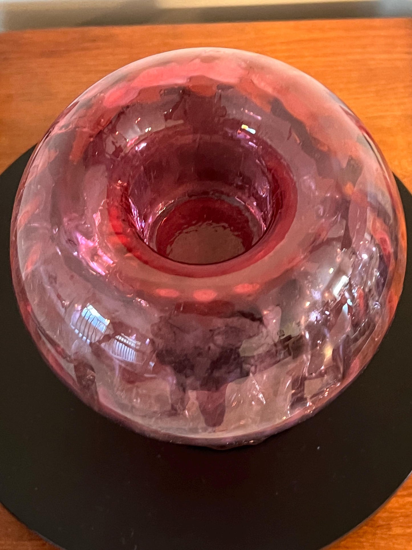 Vintage Cranberry Glass Vase Pink Glass Pink Rose Vase Art Glass Pilgrim Glass Fenton Glass Art Lover Antiques and Vintage