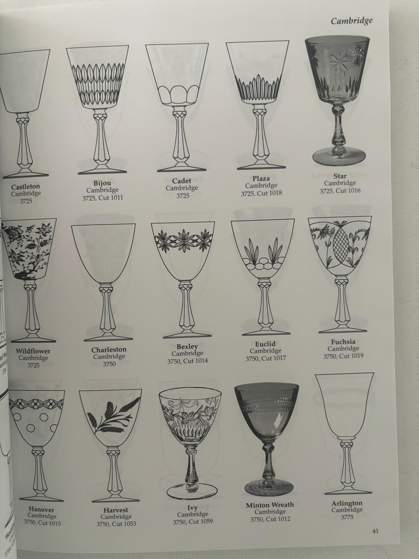 Crystal Stemware Identification Guide Book by Bob Page and Dale Frederiksen Lover Antiques and Vintage
