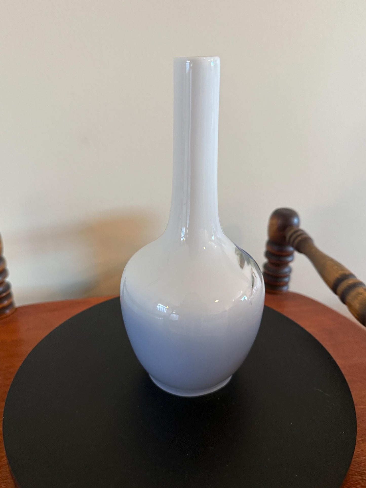 Vintage Royal Copenhagen Porcelain Blue Flowers Vase Lover Antiques and Vintage