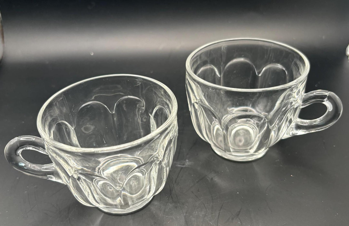 Antique Heisey Glass Mug Cup with Handle Crystal Glass Cup Lover Antiques and Vintage