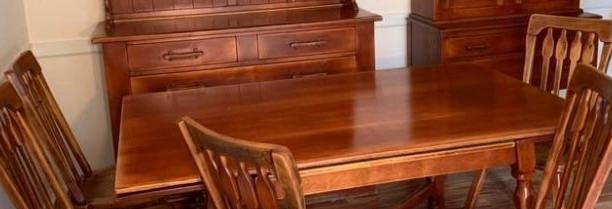 Cushman Colonial Creations Manchester Cross Stretcher Table No. 5–47 Rustic Home Decor Lover Antiques and Vintage