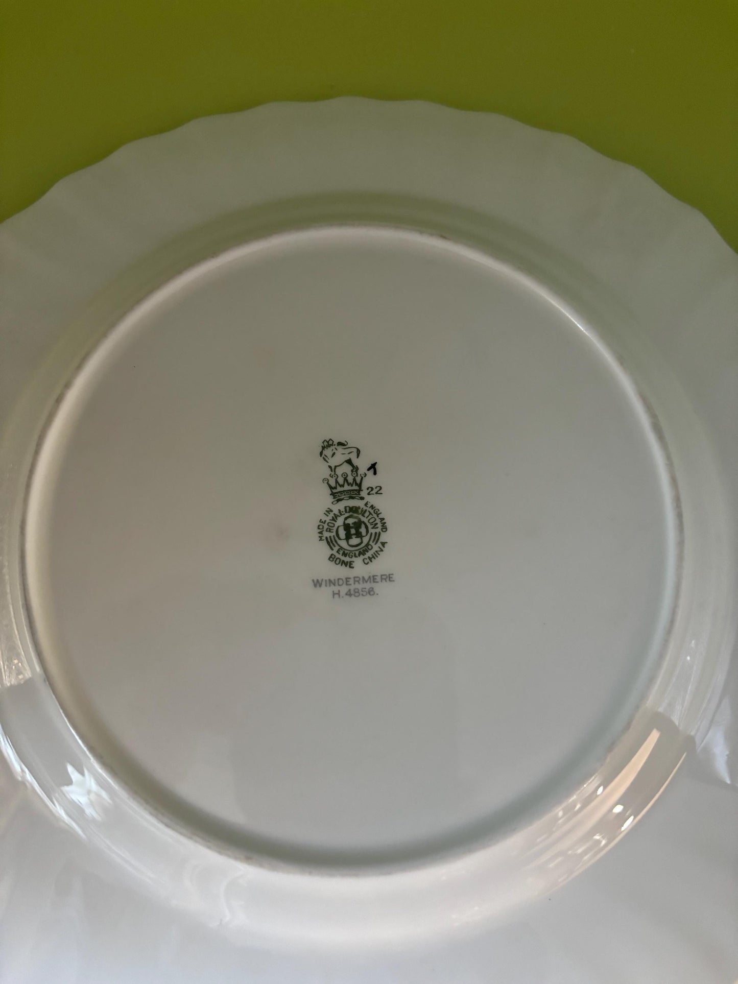 Vintage Royal Doulton Plate Windermere H4856 Made in England Flowers Dinner Plate Bone China Lover Antiques and Vintage