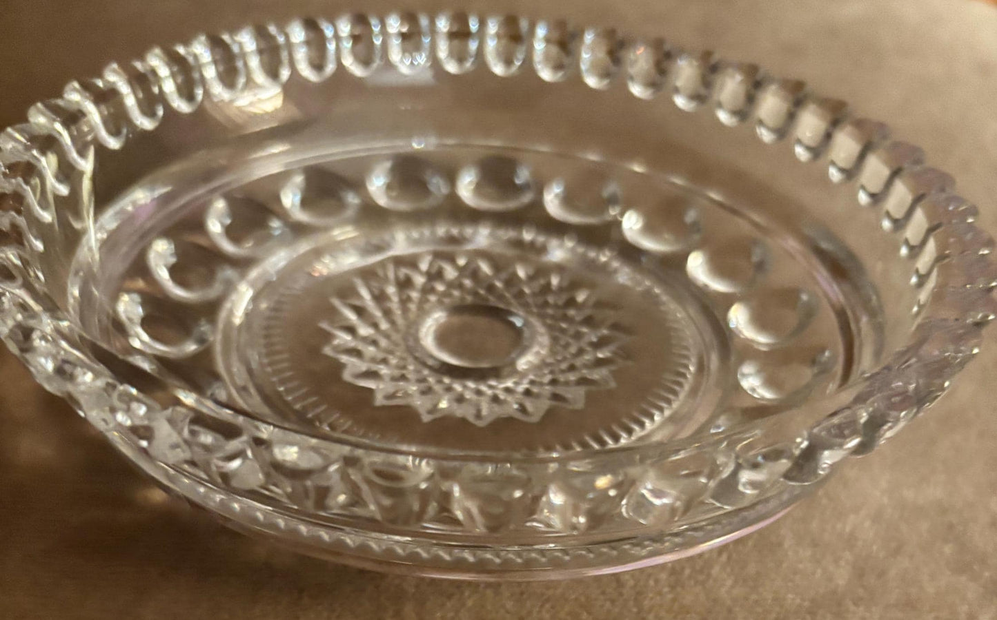 Antique Windsor Royal Brighton Federal Glass Plate or Shallow Bowl Lover Antiques and Vintage