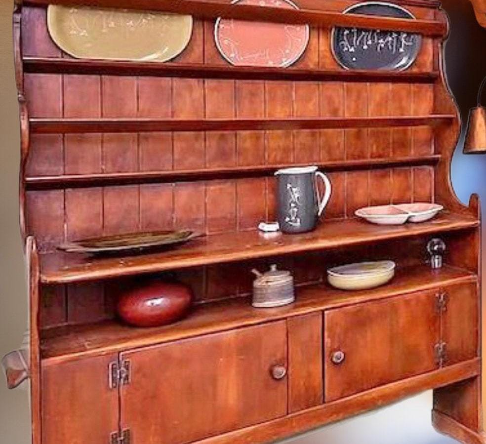 Cushman Colonial Creations Swedish Hutch No. 4-66 Cushman Cabinet Cushman Collector Piece 1934 Cushman Bookcase Lover Antiques