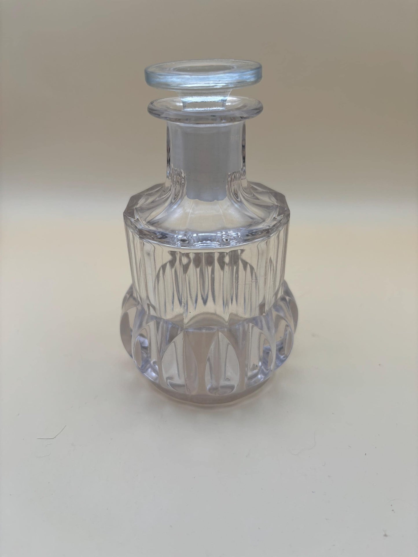 Vintage Glass Perfume Bottle with Stopper Glass Decanter Lover Antiques and Vintage