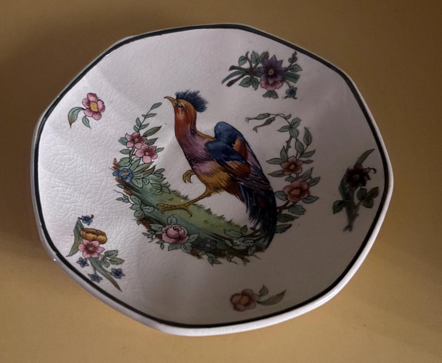 Vintage Royal Doulton Porcelain Tea Cup and Saucer Lytton Pheasant Design Lover Antiques and Vintage