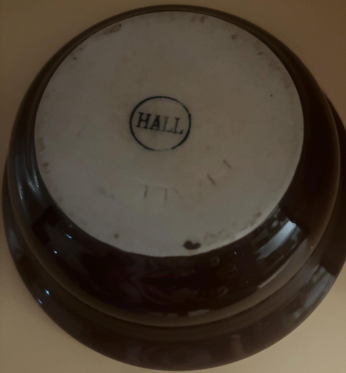 Vintage Hall China Soup Bowl Dark Maroon Bowls Lover Antiques and Vintage