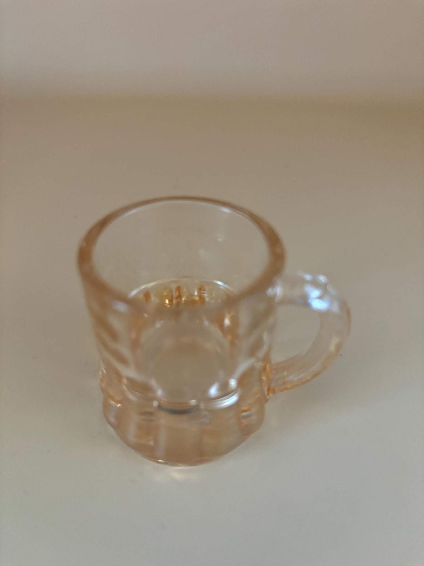 Vintage Heisey Amber Shot Glass with Handle Mini Beer Mug Shot Glass Lover Antiques and Vintage