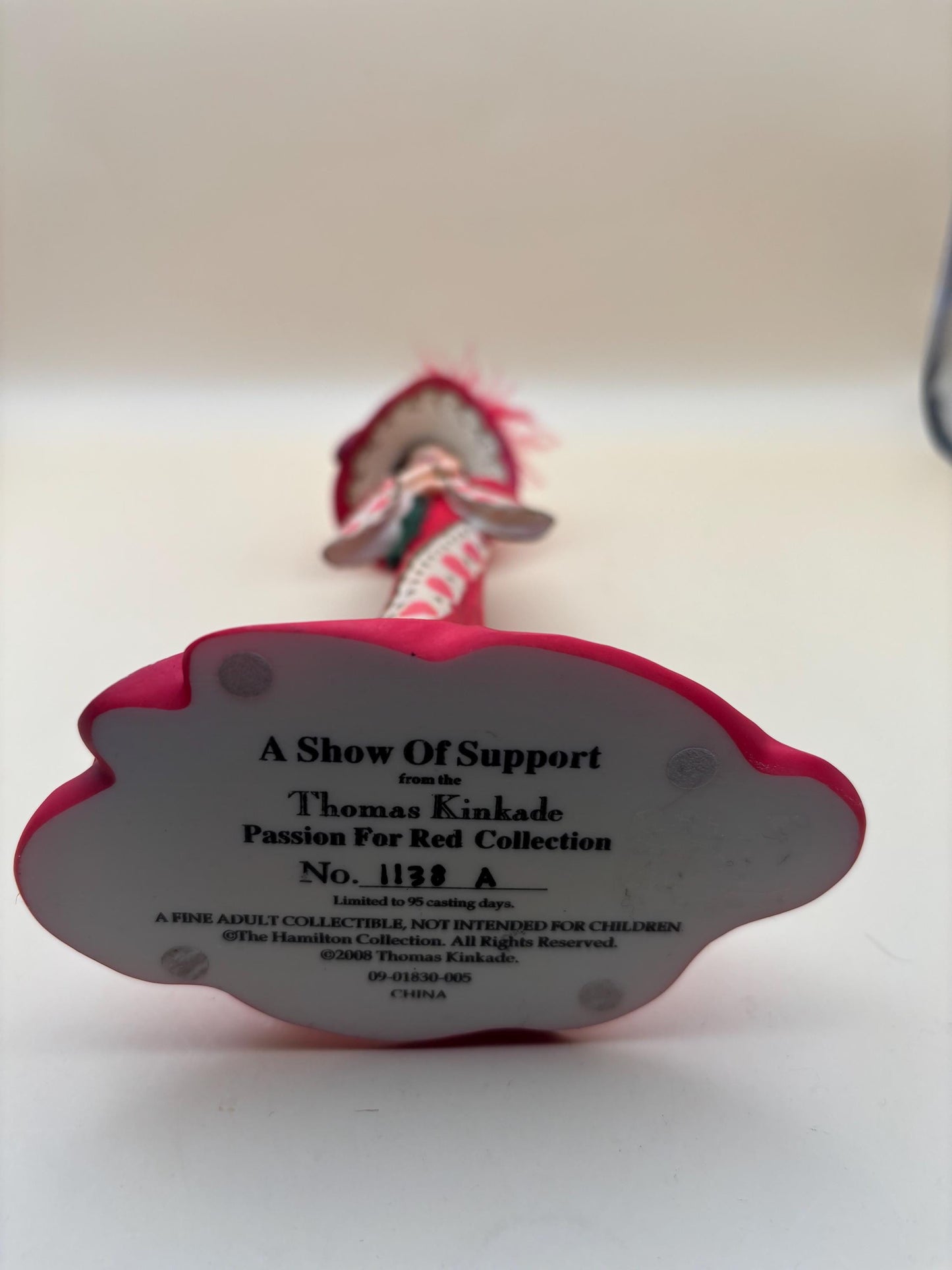 Vintage Thomas Kinkade A Show of Support from the Thomas Kinked Passion For Red Collection Doll No. 1138A Lover Antiques and Vintage
