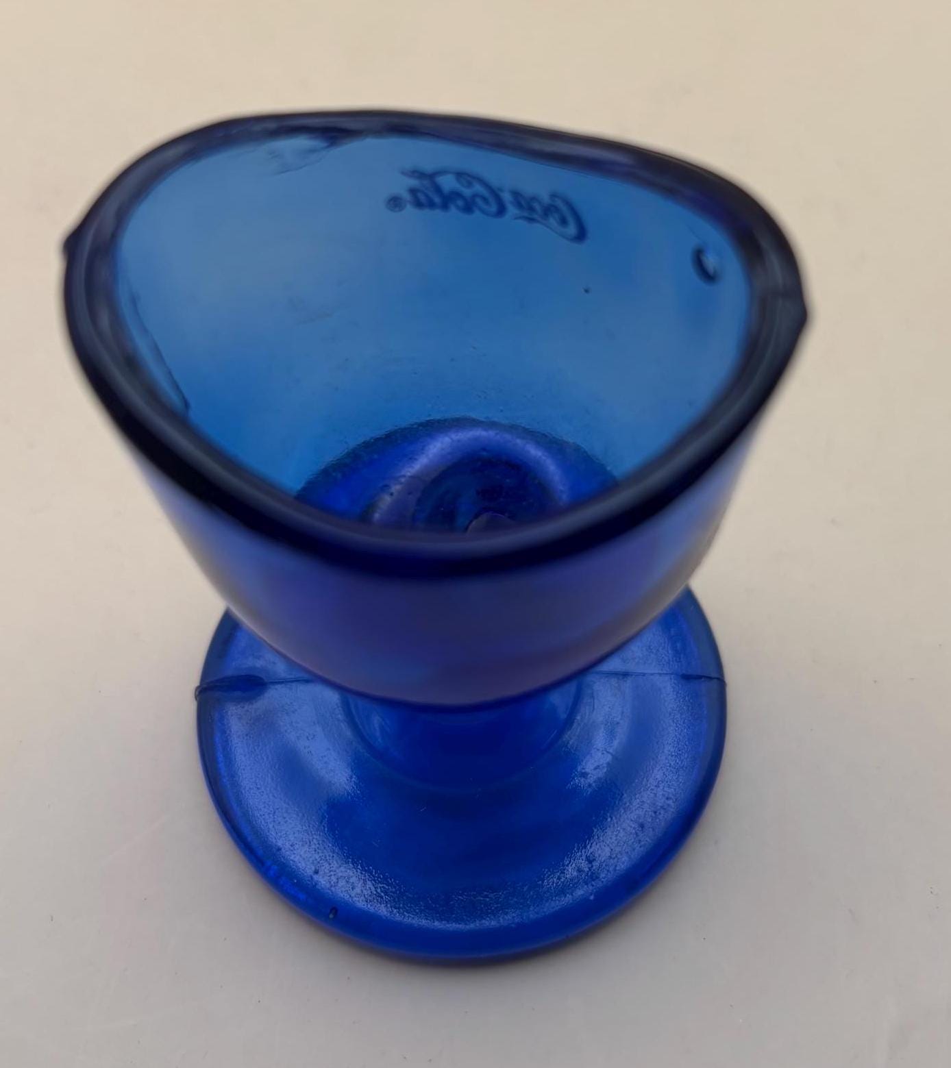 Vintage Coca Cola Cobalt Blue Eye Cup Blue Glass Lover Antiques and Vintage