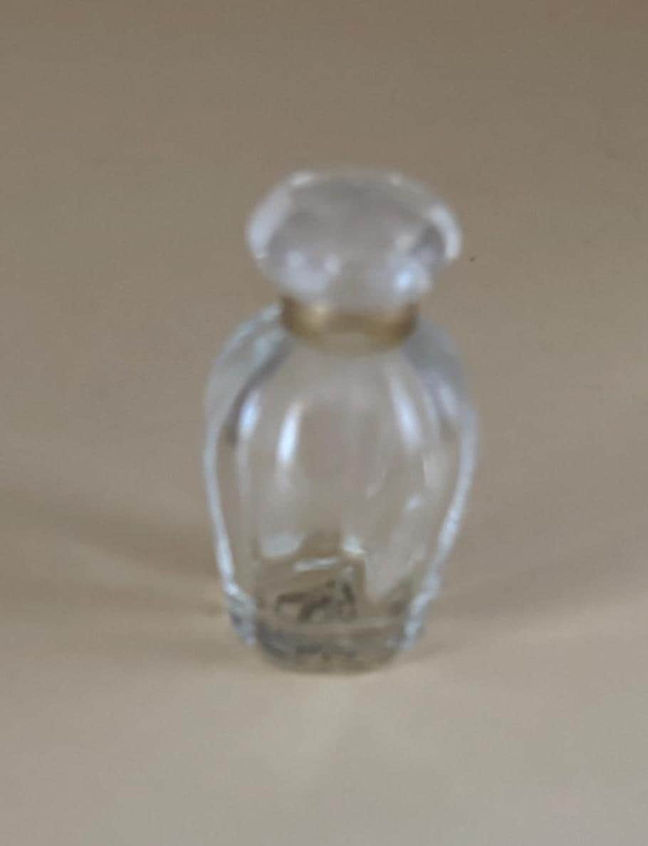 Vintage Miniature Perfume Bottle with Gold Around Top Lover Antiques and Vintage