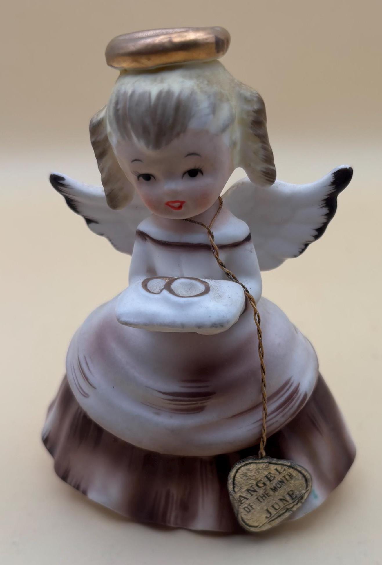 Vintage Napco Angel of the Month June Lady Figurine Fine China Angel Girl No. E1787/6 Lover Antiques and Vintage