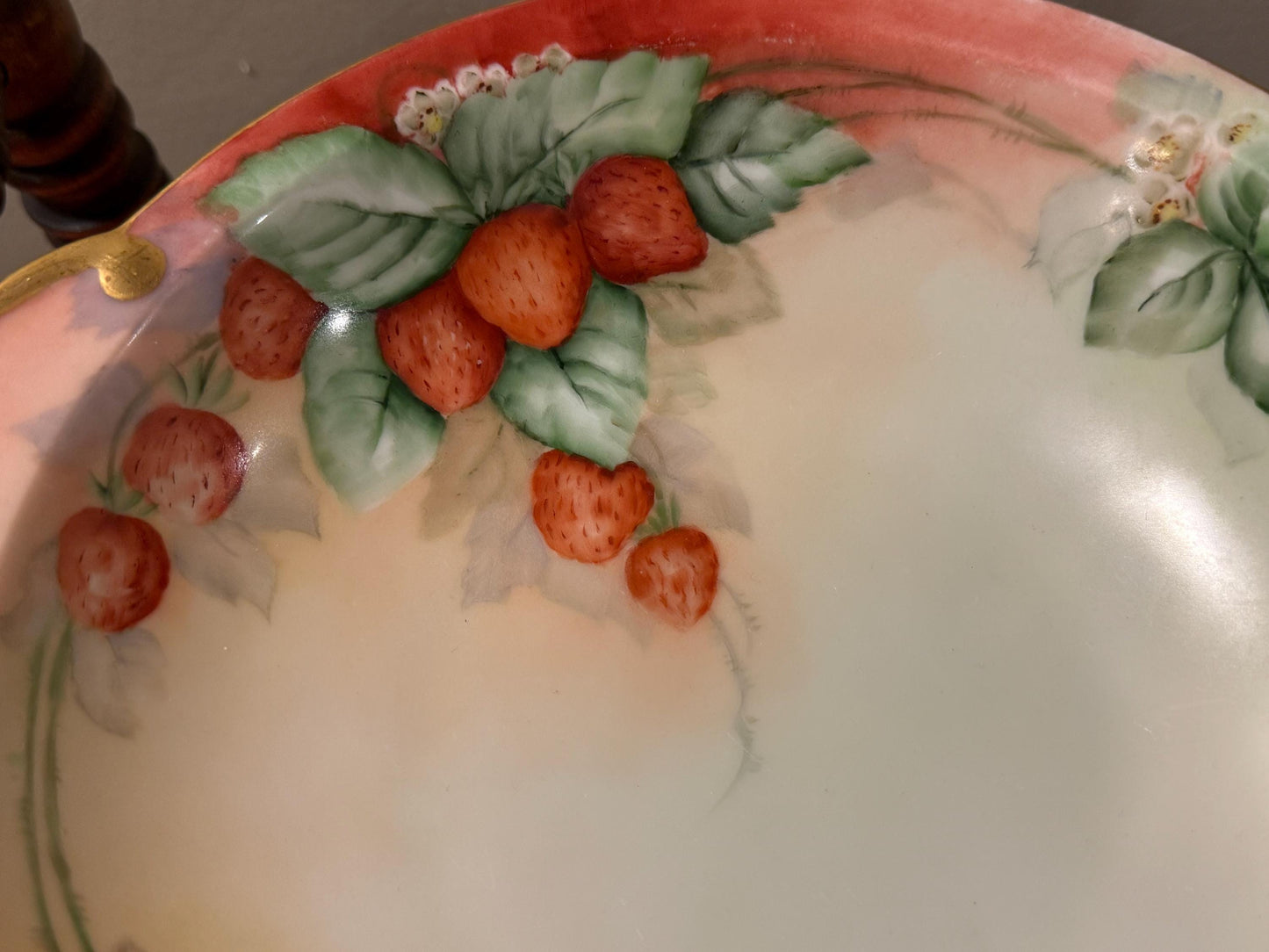 Vintage Thomas Sevres Bavaria Strawberry Bowl Strawberries Design Lover Antiques and Vintage