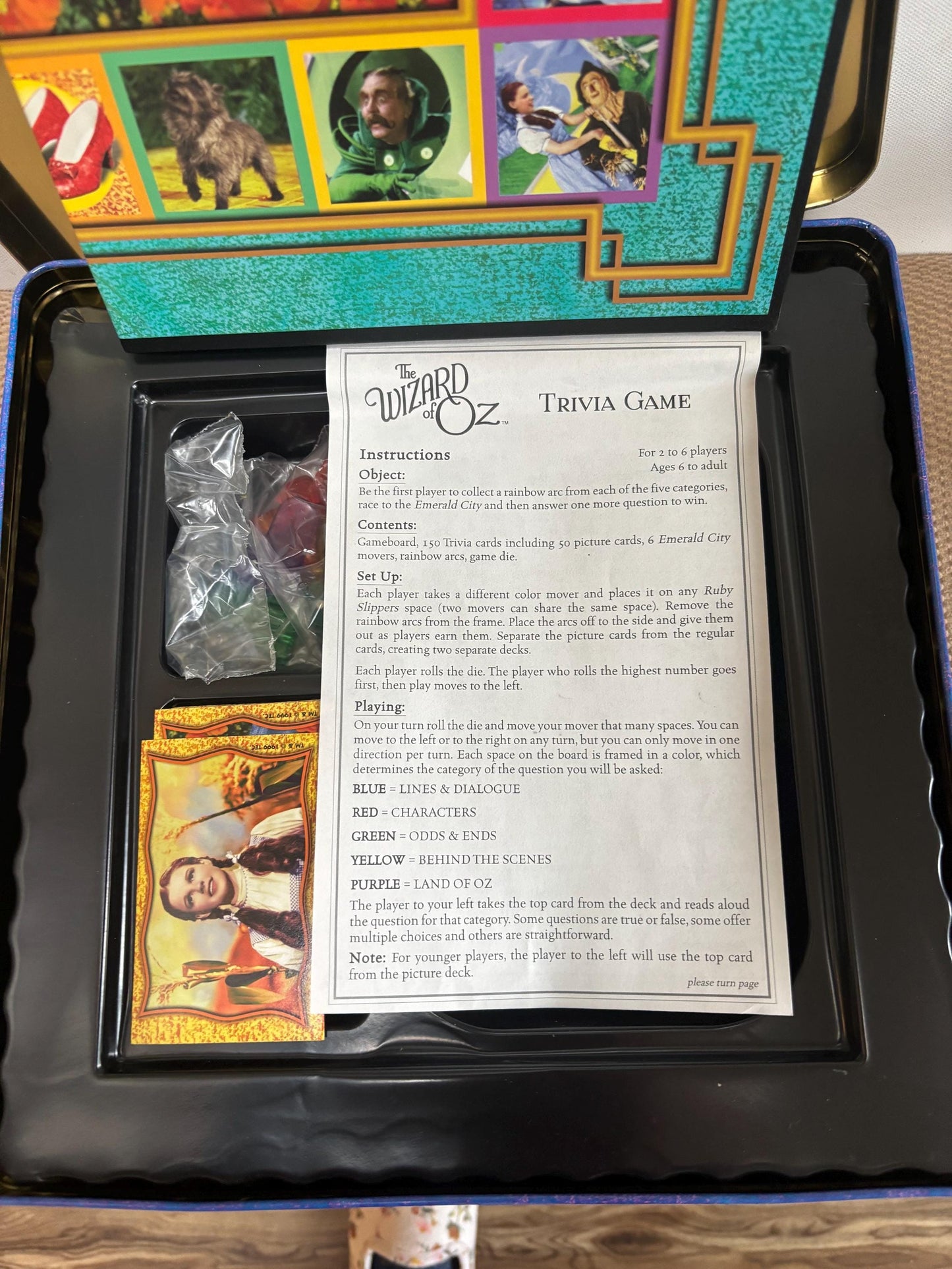 Vintage The Wizard of Oz Trivia Game Set Lover Antiques and Vintage