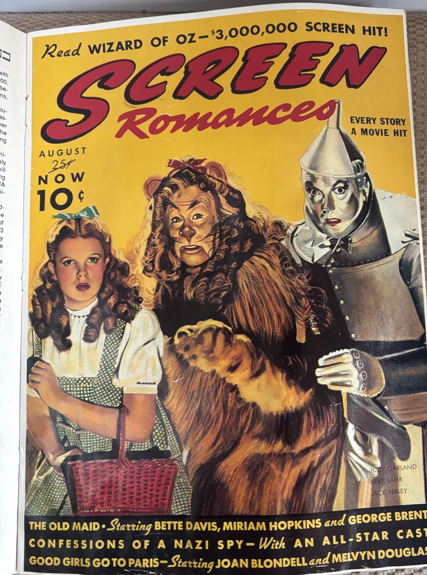 HOLLYWOOD Magazine Wizard of Oz 50th Anniversary Collectors Edition Magazine Lover Antiques and Vintage