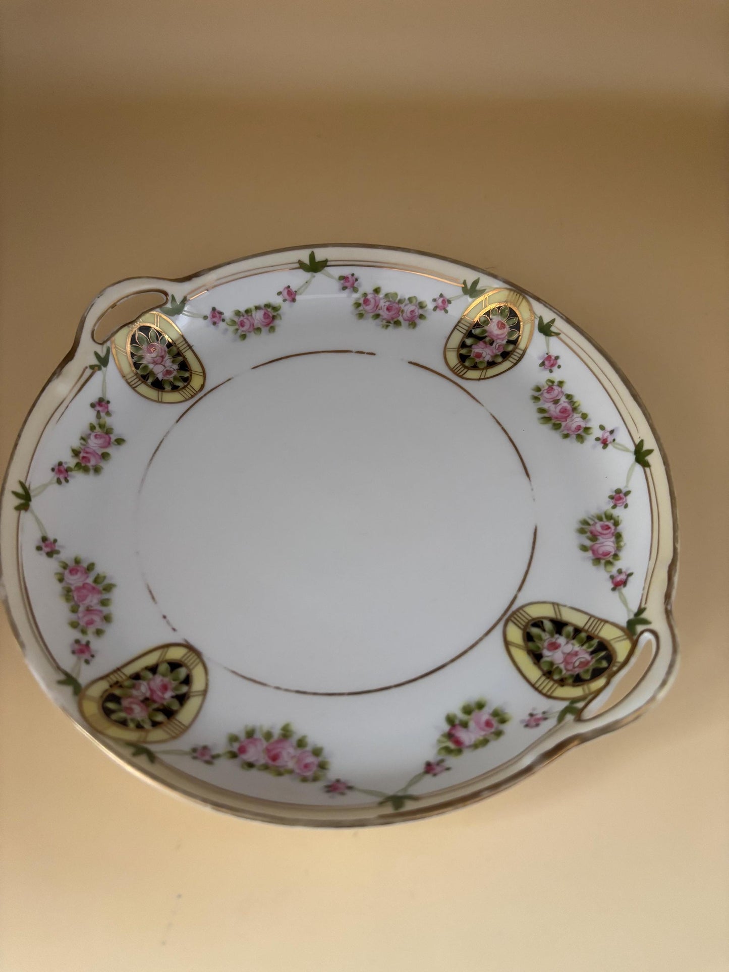 Vintage Nippon Porcelain Vanity Tray Dish Lover Antiques and Vintage