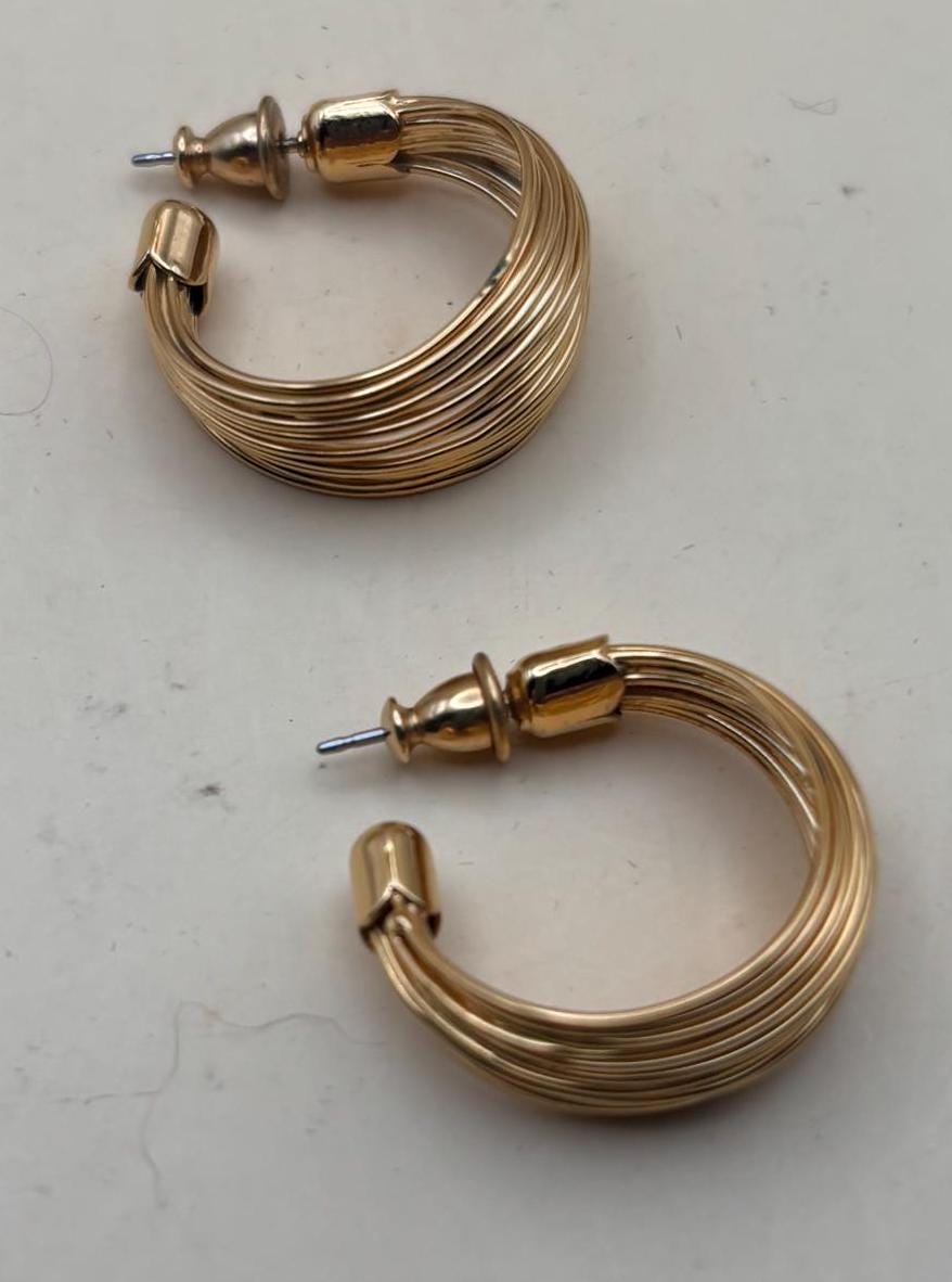 Vintage Monet Gold Earrings Lover Antiques and Vintage