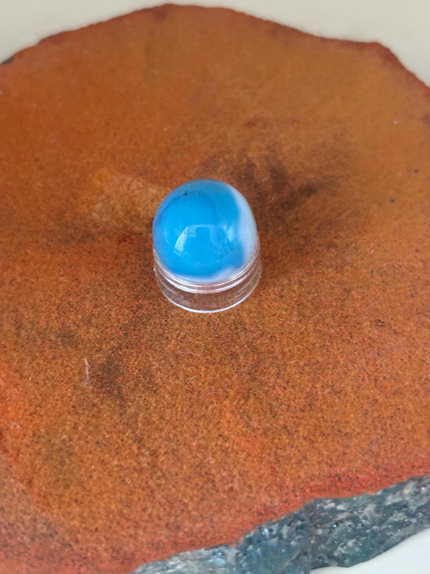 Vintage Vitro Tiger Eye Glass Marble Blue Starburst Style Glass Art Lover Antiques and Vintage