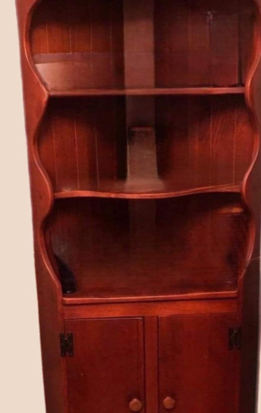 Cushman Colonial Creations Corner Cabinet No. 3-179 made in 1933 beautiful and original
