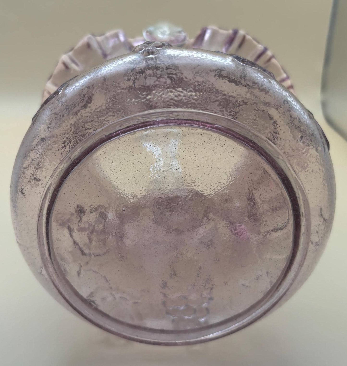 Vintage Fenton Light Pink Glass Basket with Handle Lover Antiques and Vintage