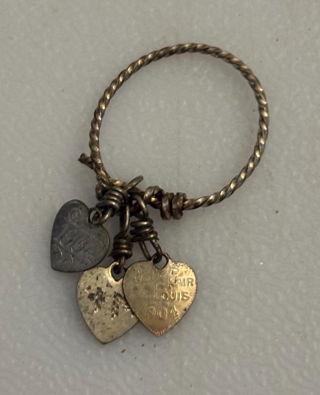 Antique Charm Ring from St. Louis Worlds Fair Lover Antiques and Vintage