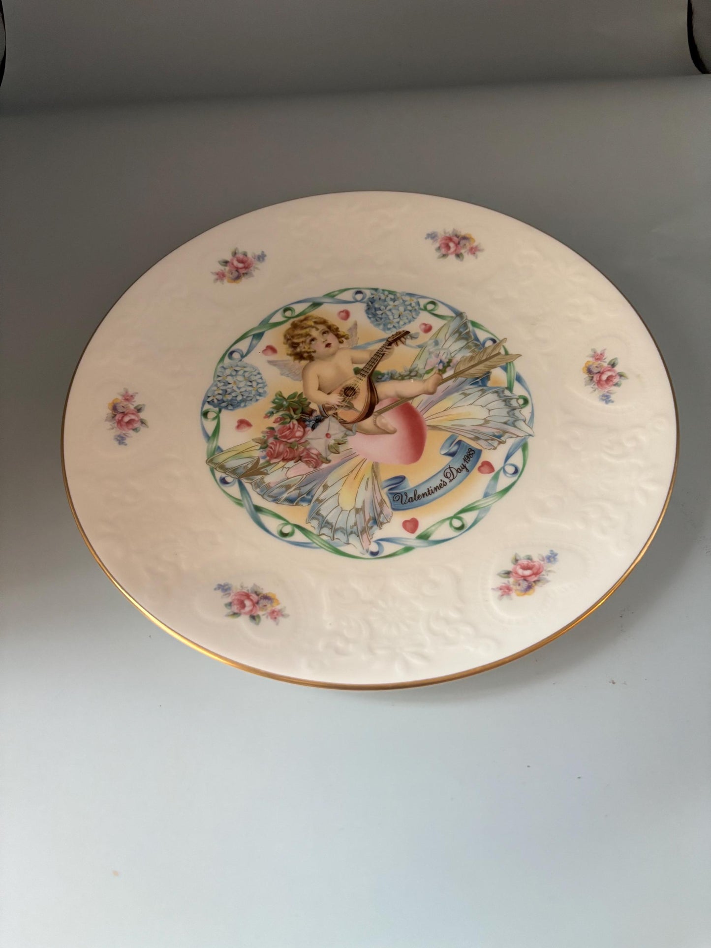 Vintage Royal Doulton My Valentine Collectors Plate Cherub Playing An Instrument Bone China Lover Antiques and Vintage