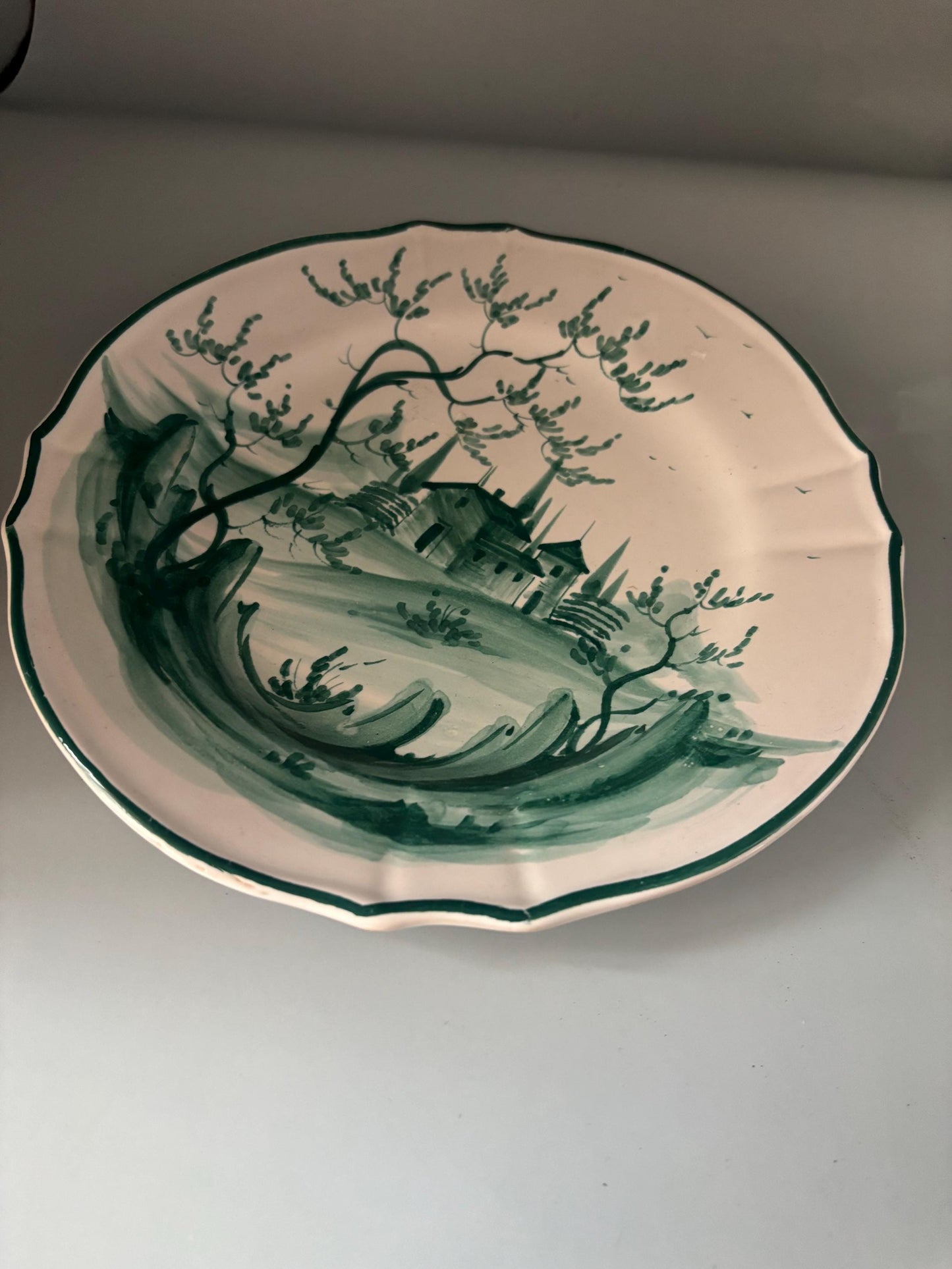 Vintage Italy Pleasant Valley Pottery Plate Hand Painted Majolica Pottery Lover Antiques and Vintage