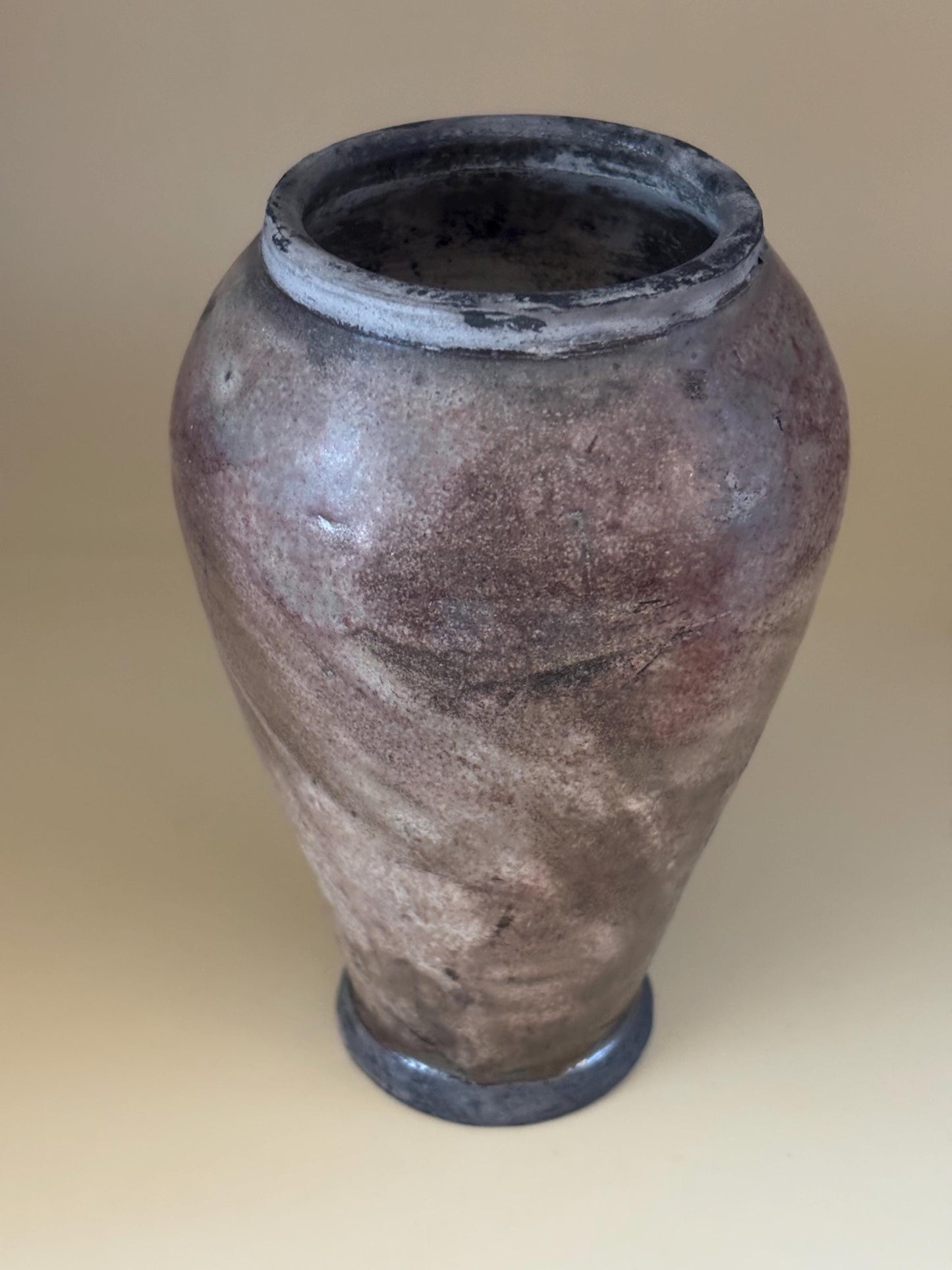 Antique Raku Pottery Vessel Signed Blue Moon NFLD Newfoundland Lover Antiques and Vintage