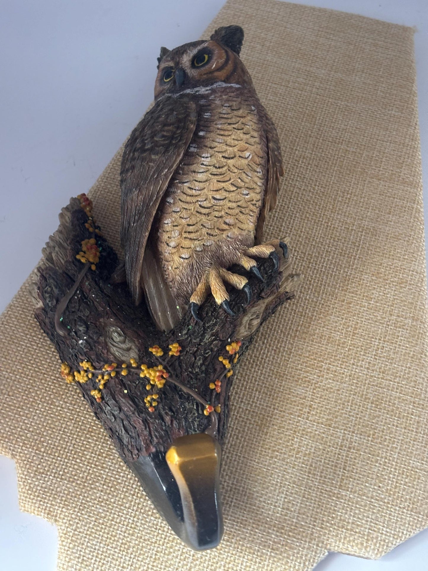Vintage Wild Wings 2006 Wall Owl Wall Hook Lover Antiques and Vintage