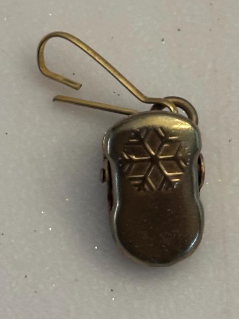 Antique Brass Mitten Clip Circa 1900's Lover Antiques and Vintage