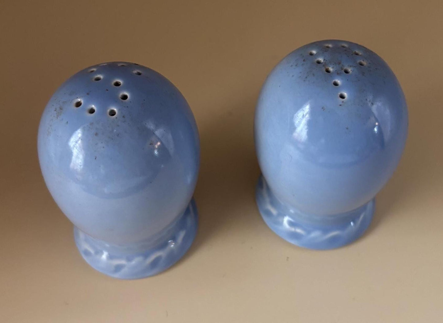 Vintage Hager Blue Salt & Pepper Shakers Lover Antiques and Vintage