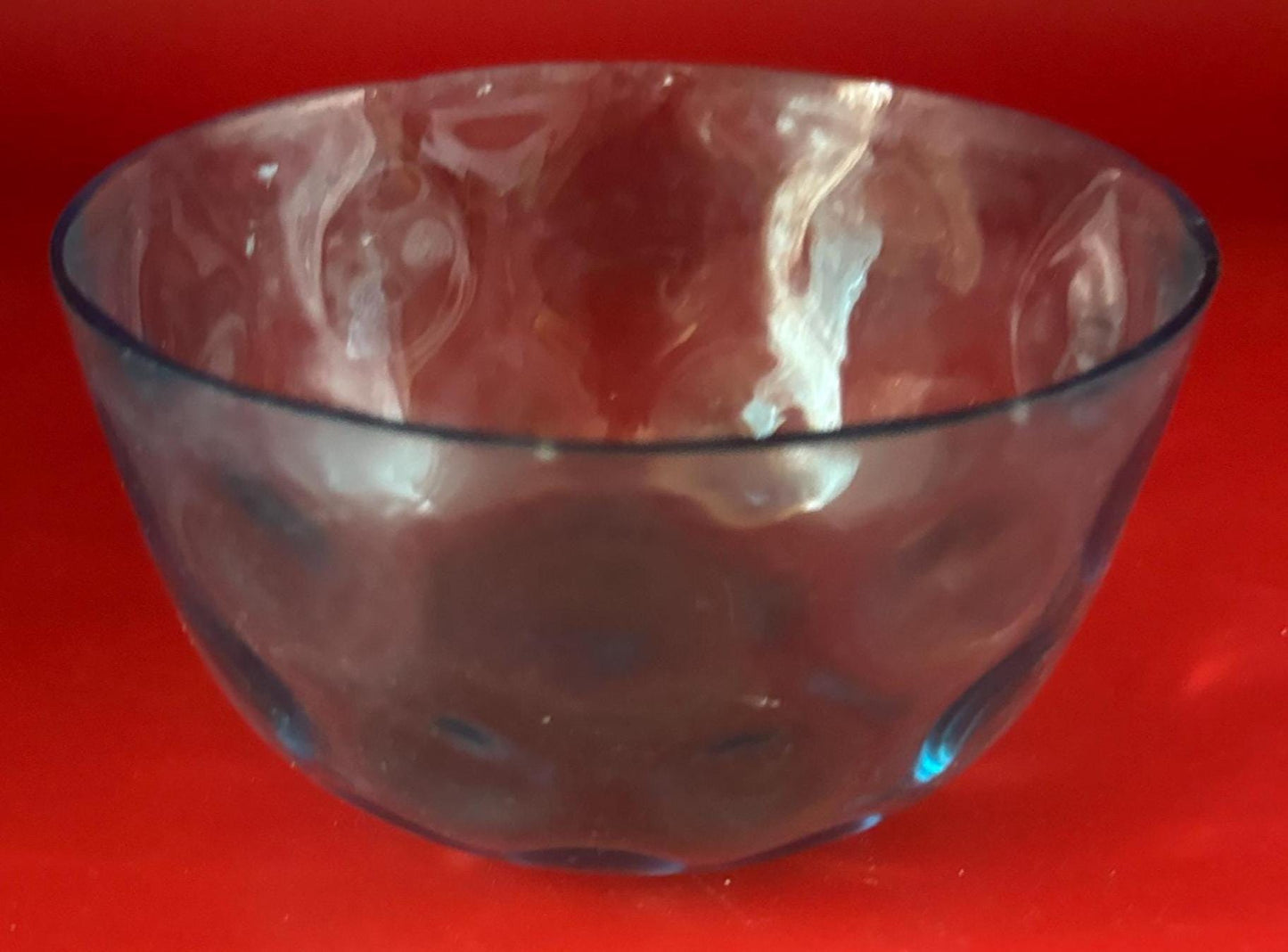 Vintage Kosta Boda Blue Glass Bowl Lover Antiques and Vintage