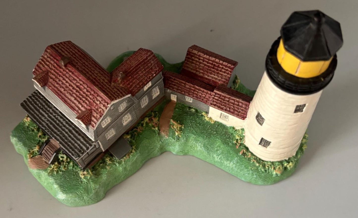 Vintage Hand Painted Plaster Model of the Boston Harbour Lover Antiques and Vintage