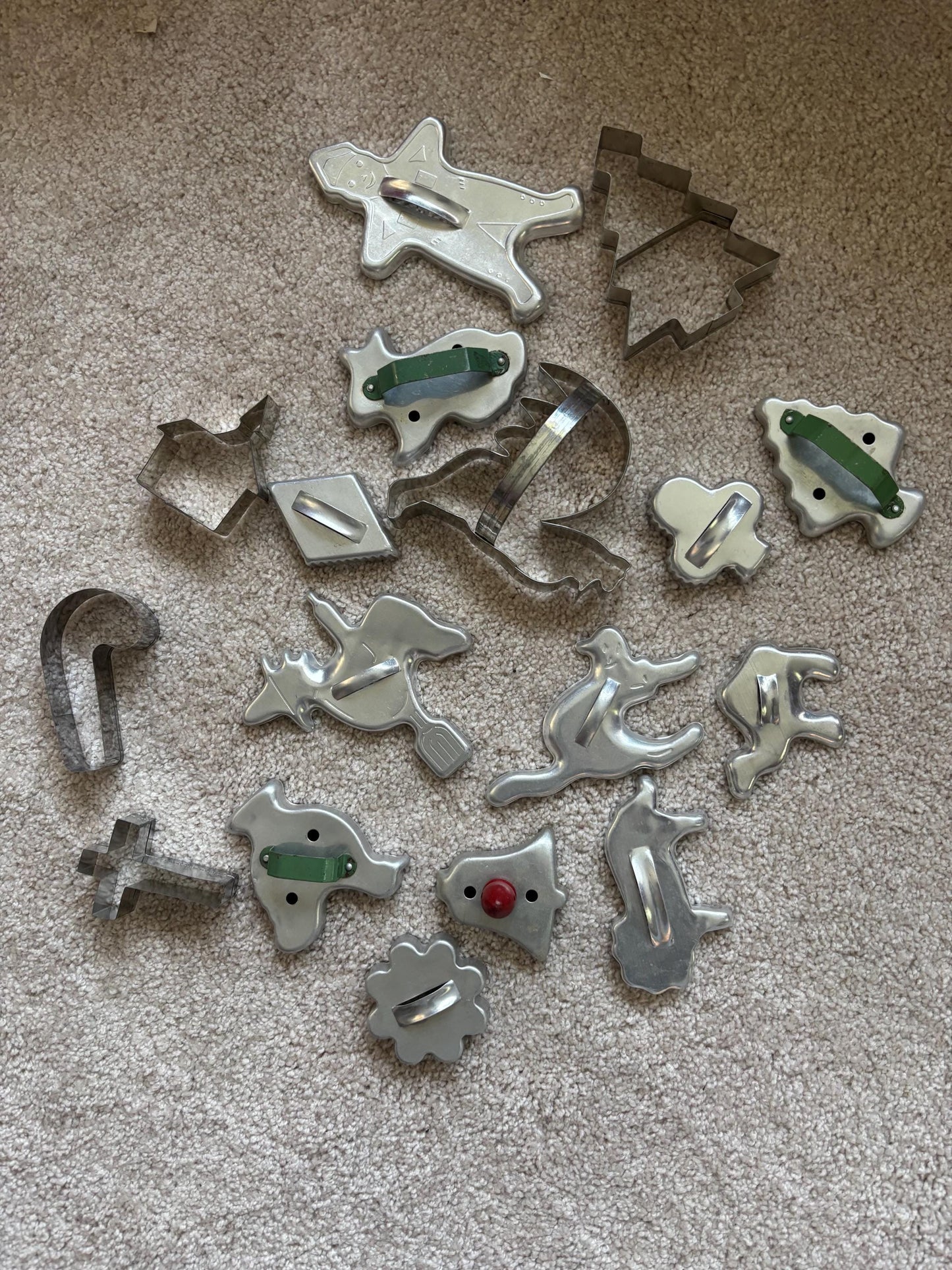 Vintage Collection of Tin Cookie Cutters Variety Lot Lover Antiques and Vintage