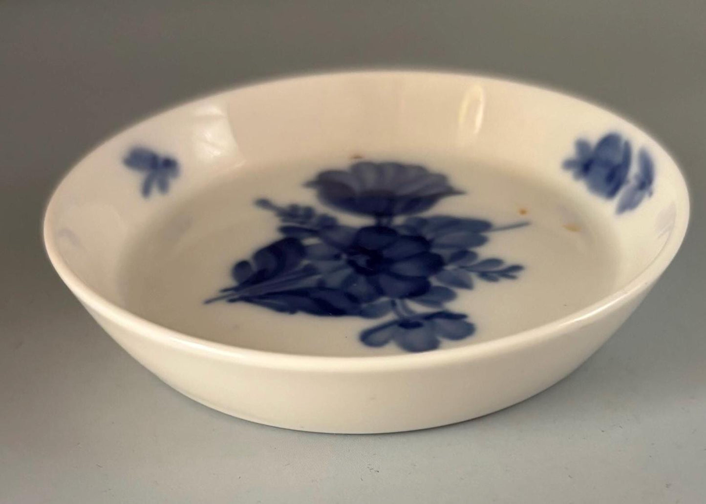 Vintage Royal Copenhagen Serving Dish Cobalt Blue on Porcelain Numbered Lover Antiques and Vintage