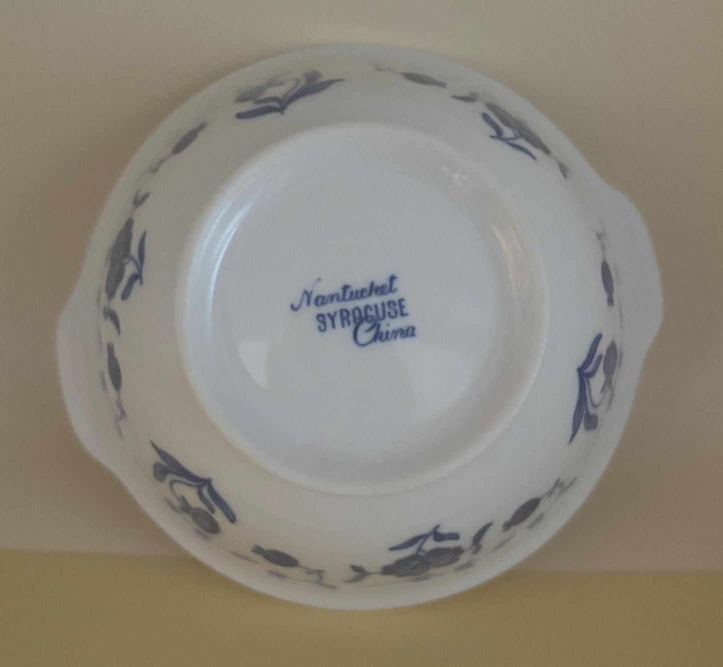 Vintage Nantucket Bowl by Syracuse China Blue & White Dishes Lover Antiques and Vintage