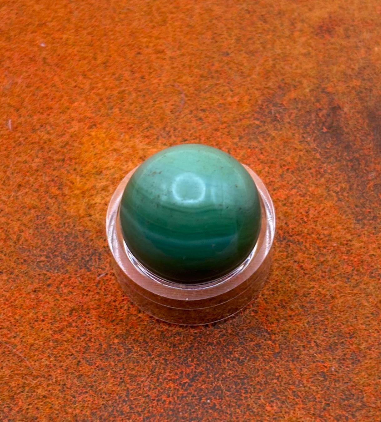 Vintage Marble King Green with Blue Striations Glass Marble Lover Antiques and Vintage