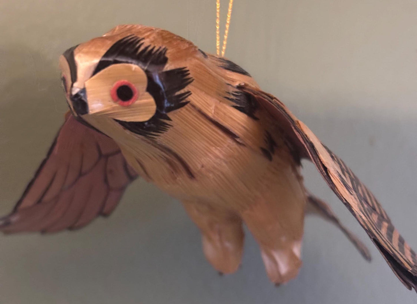 Vintage Flying Owl Copper Owl in Flight Ornament Gift For Her Lover Antiques and Vintage