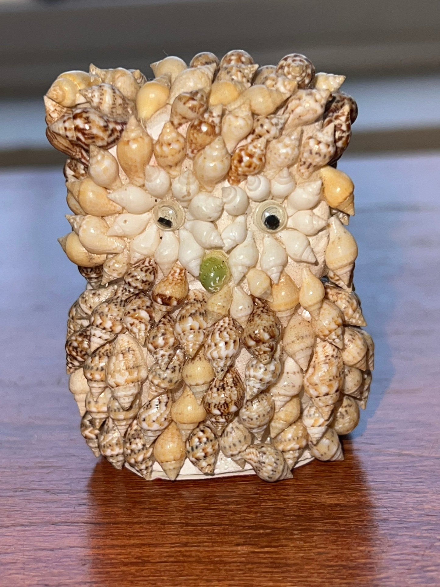 Vintage Shell Owl Made in Philippines Kitsch Animals Lover Antiques and Vintage